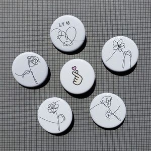BTS Love Yourself Flowers Buttons Pins Set